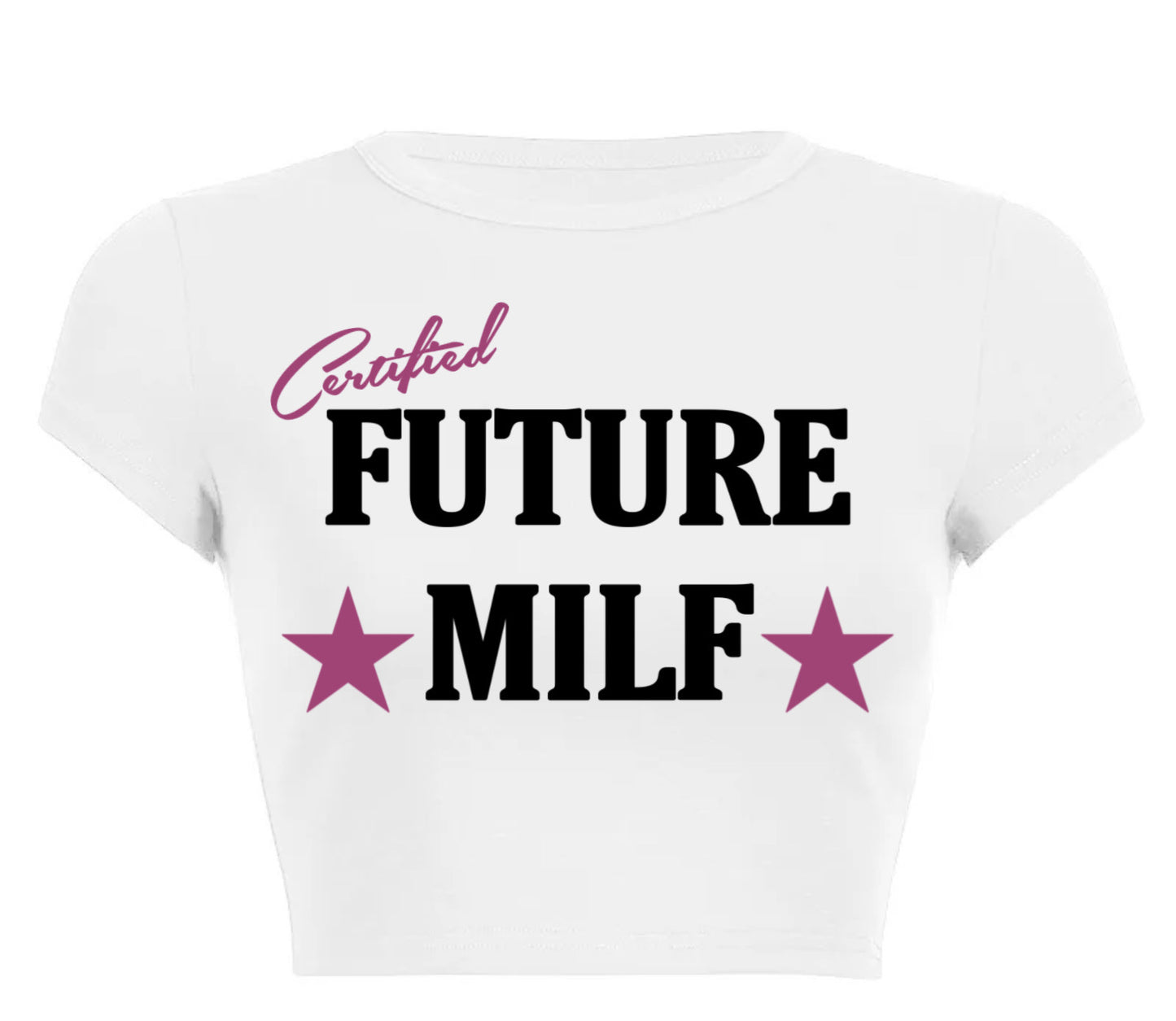 Crop top future milf white