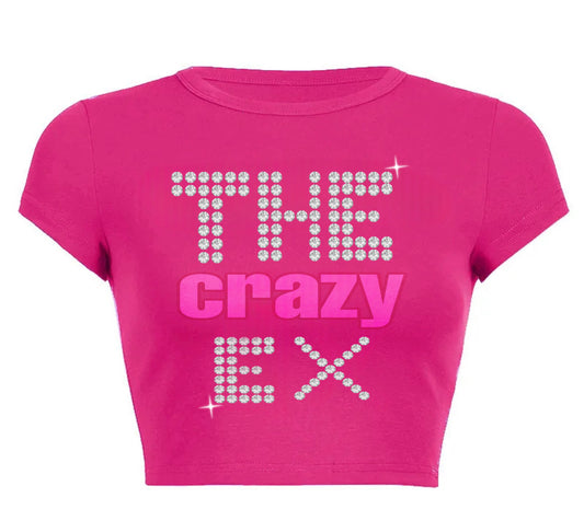 Crop top the crazy ex hot pink