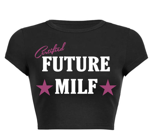 Crop top future milf black